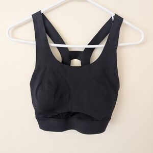 Athleta Womens Small Black Sports Bra Activewear Workout Yoga Athleisure Sporty